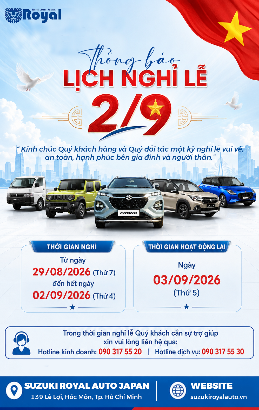 lịch nghỉ lễ